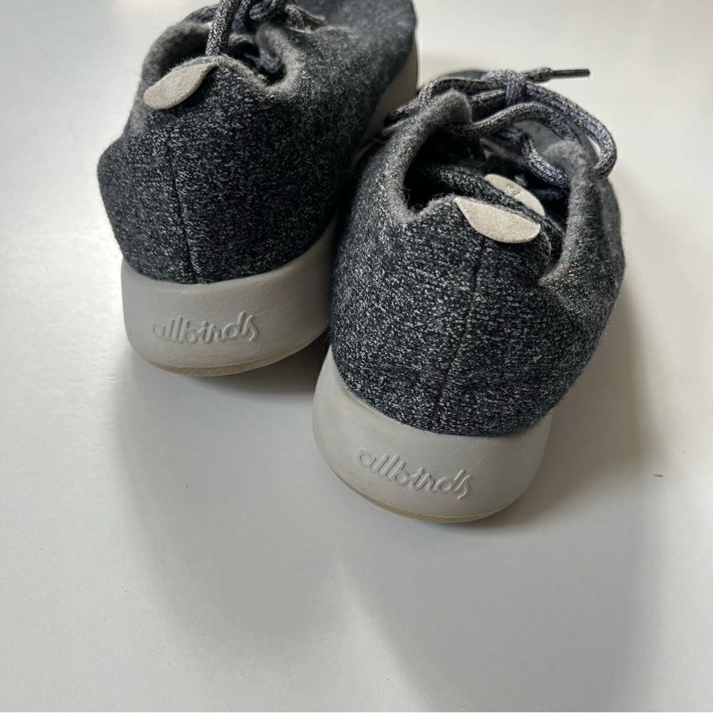 Women's Wool Runners Natural Grey 8 - Picture 9 of 13
